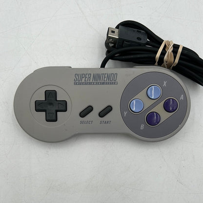 Super Nintendo SNES Original Wired Controller CLV-202 Gray