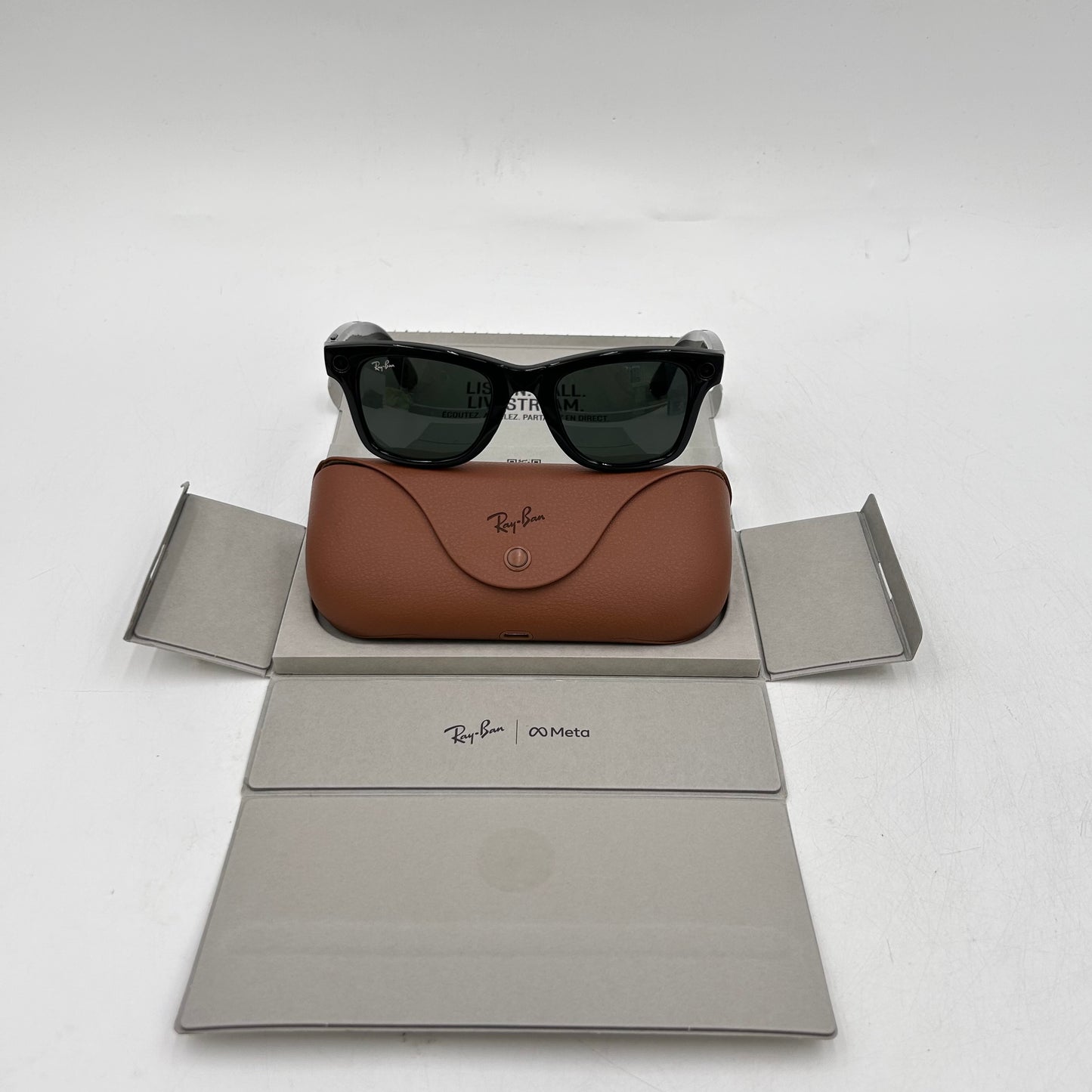 Ray-Ban Meta Wayfarer Gen 1 Shiny Black Standard RW4006 601/71 AI Smart Glasses