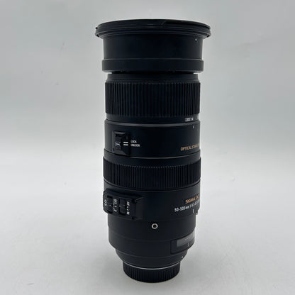 Sigma Optical Stabilizer 50-500m f/4.5-6.3 For Nikon F Mount Auto & Manual Lens