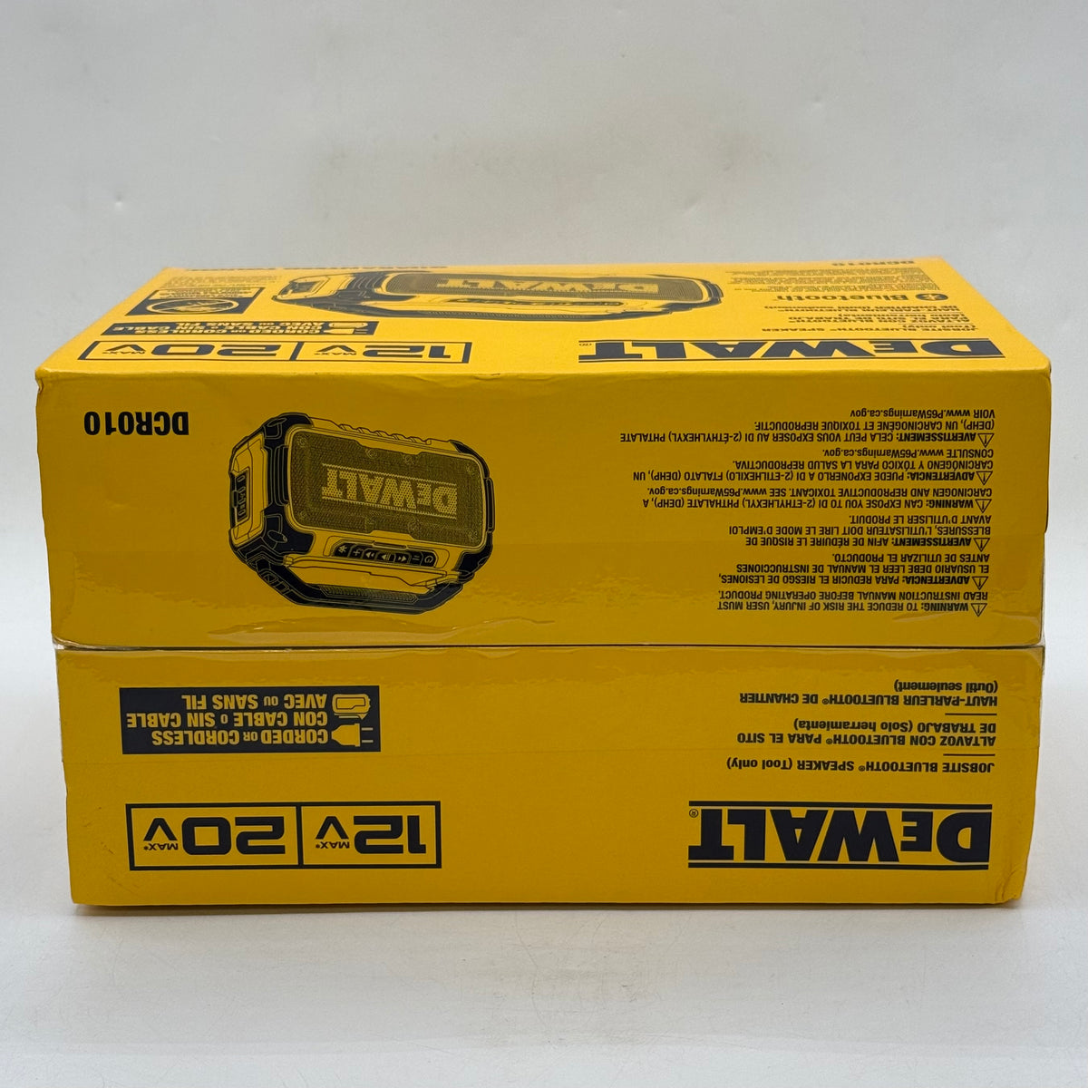 New DeWalt DCR010 12V/20V MAX Jobsite Bluetooth Speaker