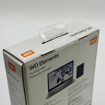 New Western Digital WD Portable HDD 4TB WDBU6Y0040BBK-WESN