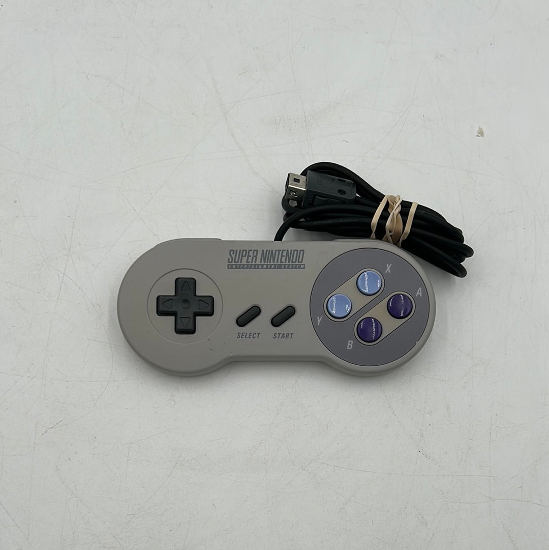 Super Nintendo SNES Original Wired Controller CLV-202 Gray