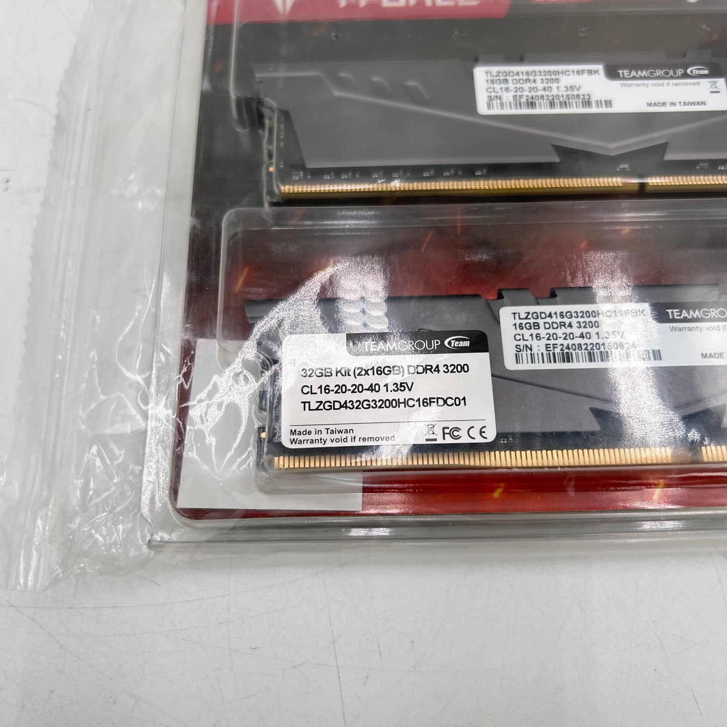 New TeamGroup T-Force Vulcan Z 32GB (2x16GB) RAM DDR4 3200MHz 