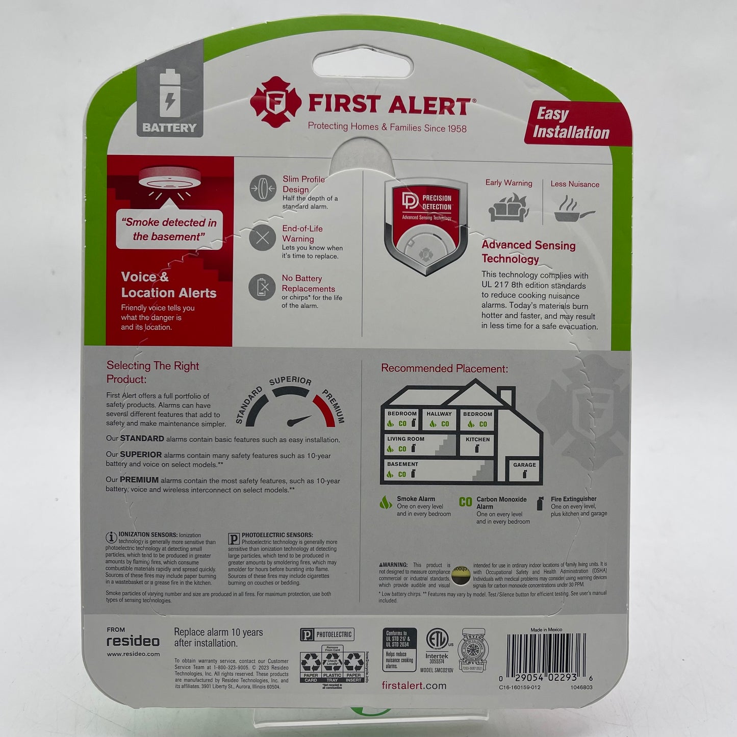 New First Alert 2-In-1 Smoke & Carbon Monoxide Alarm 1046803