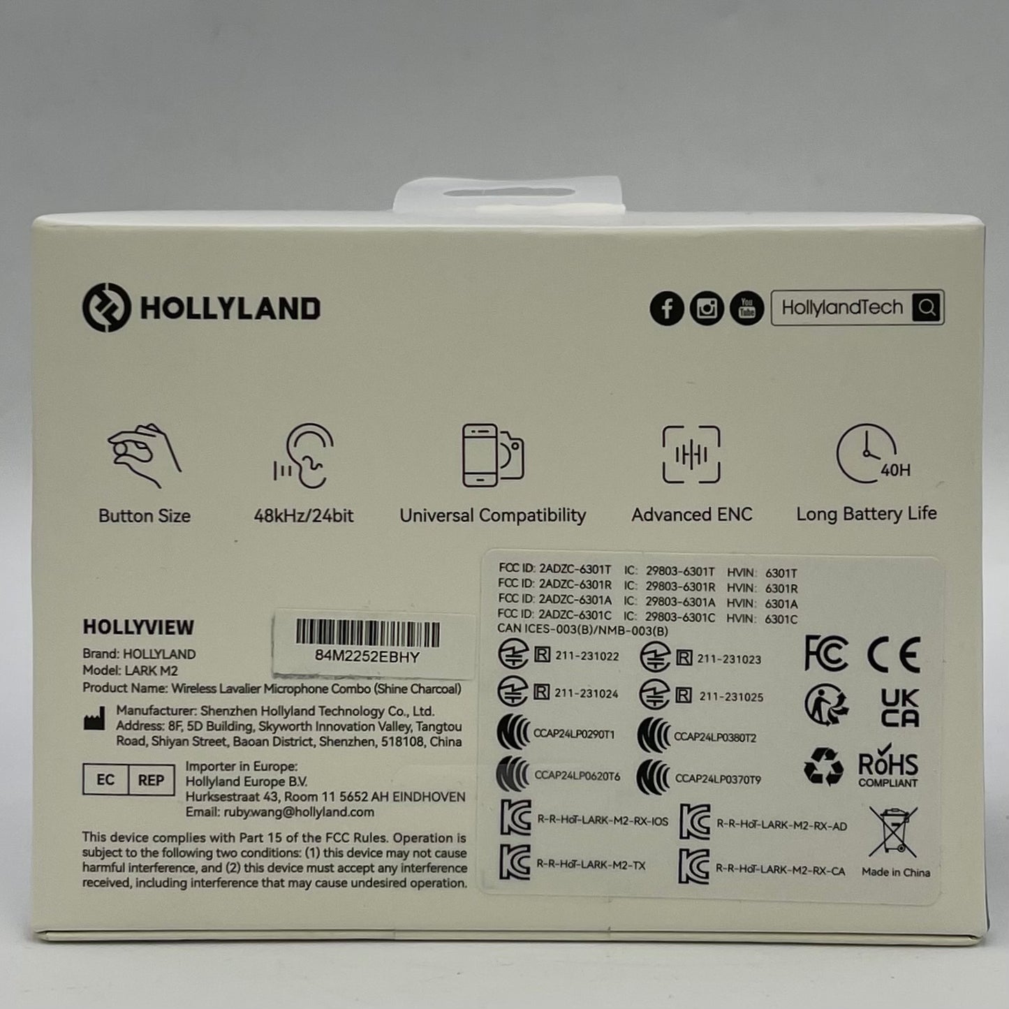 New Hollyland LARK M2 Wireless Lavalier Microphone