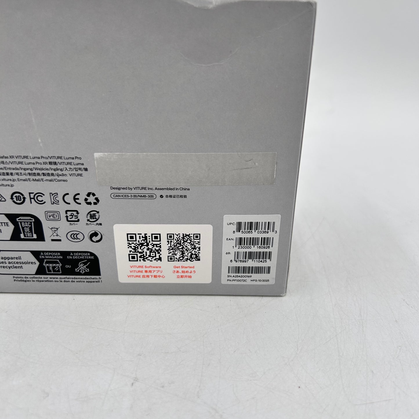 Viture Luma Pro XR Glasses PF10072C 