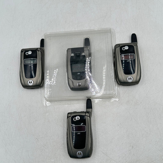 Lot of 4 Motorola Nextel Silver i880/ 3x i850 Cell Phone FA8400M/B000A2REVG