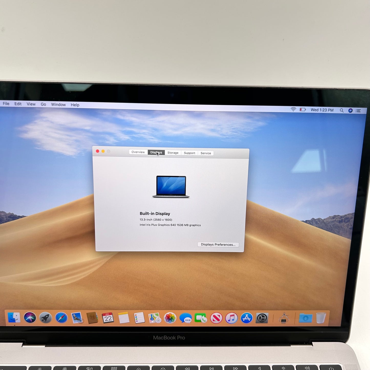 Broken 2017 Apple MacBook Pro 13.3" i5 2.3GHz 8GB RAM 128GB SSD Space Gray A1708 Read