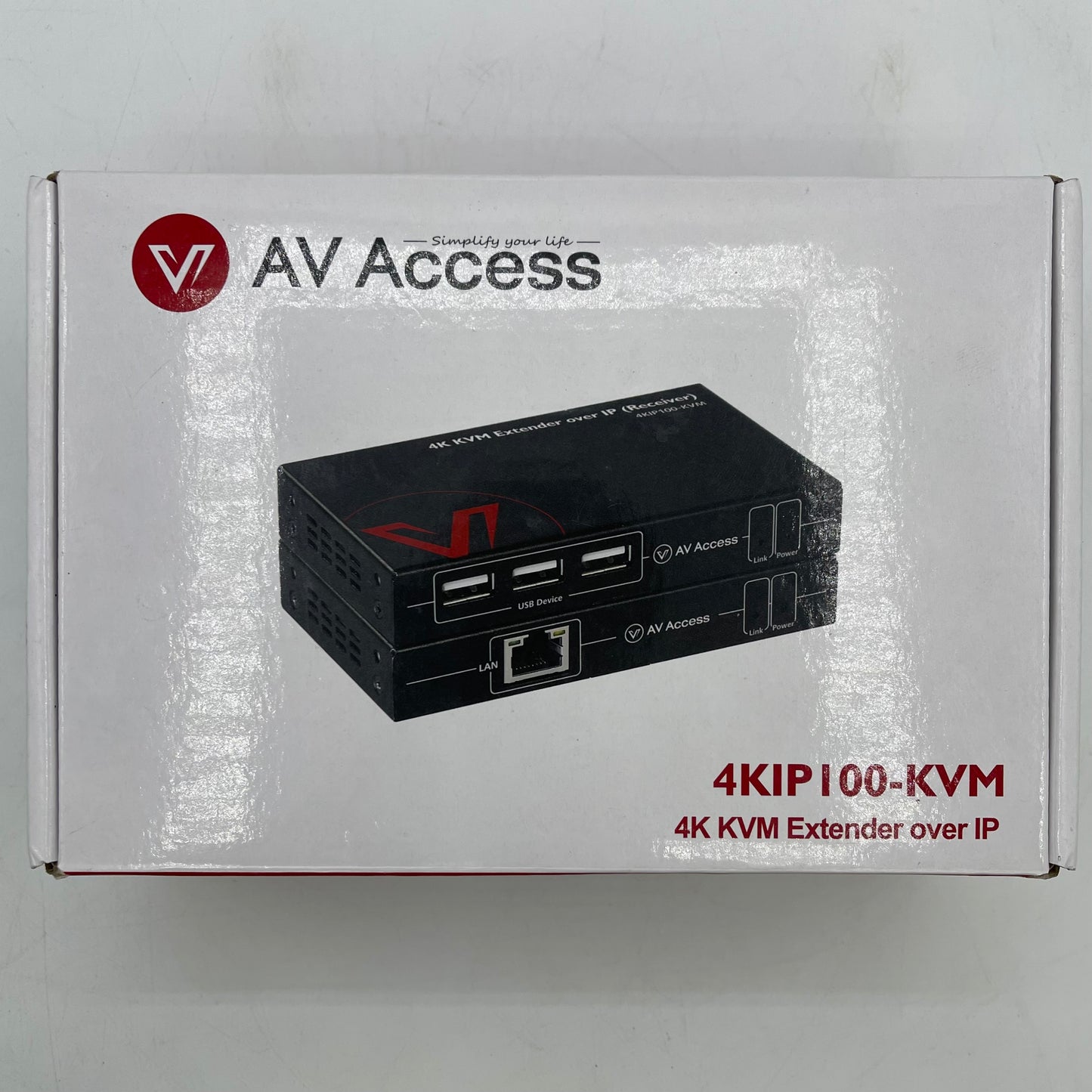 New AV ACCESS 4KIP 100-KVM 4k kvm Extender Over IP