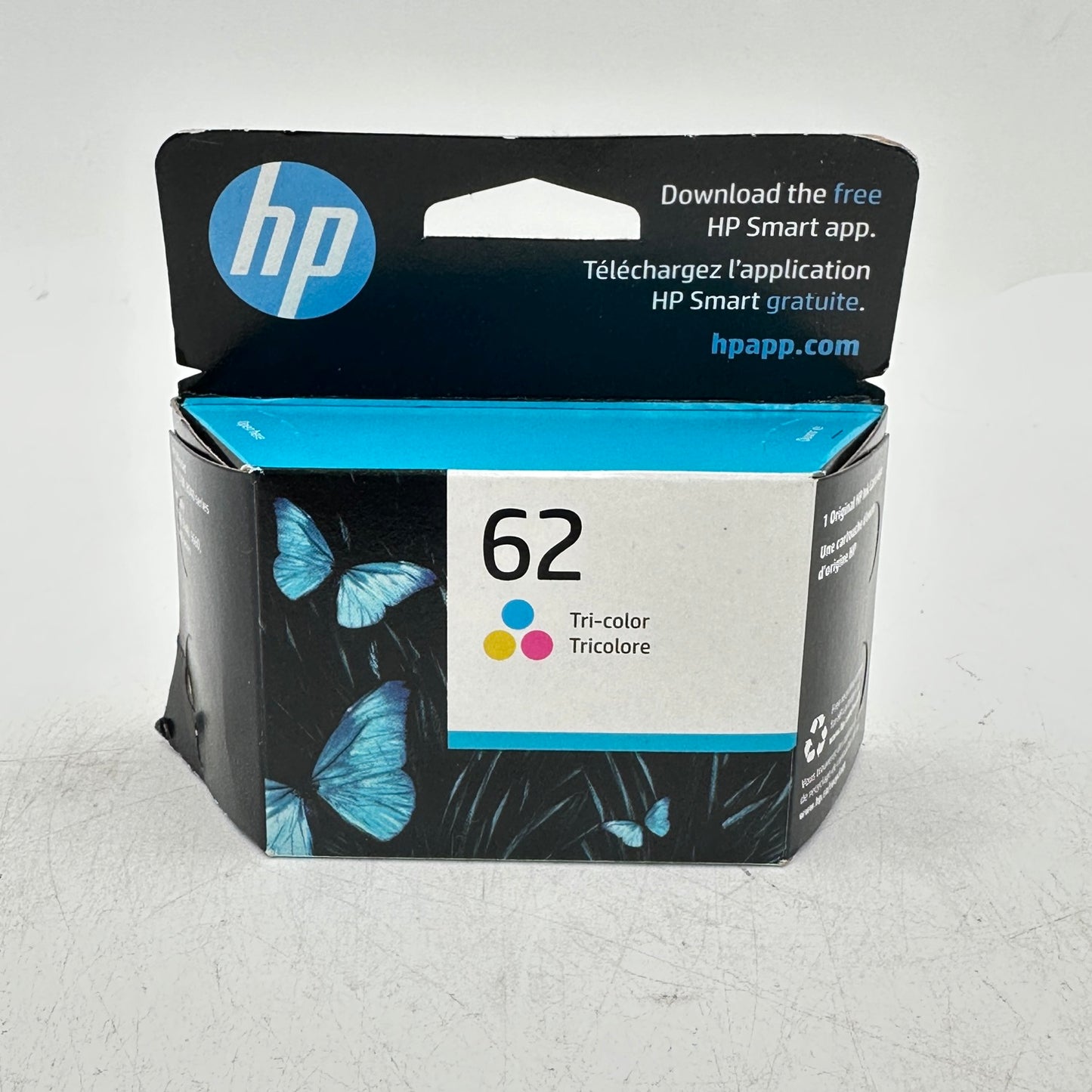 HP 62 Tri-color Ink Cartridge C2P06AN