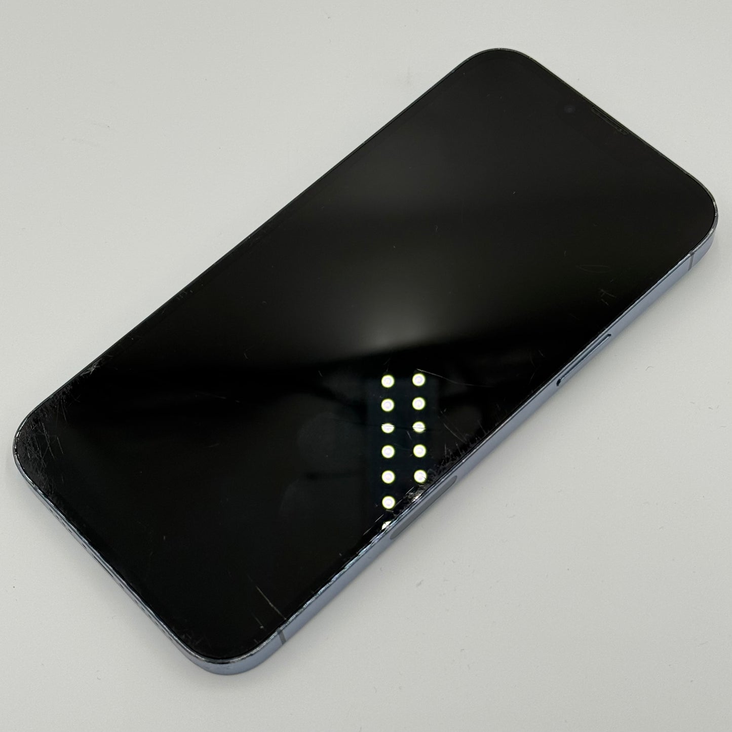 Broken Unlocked Apple iPhone 13 Pro Max 512GB Sierra Blue NLFE3LL/A Cracked Screen