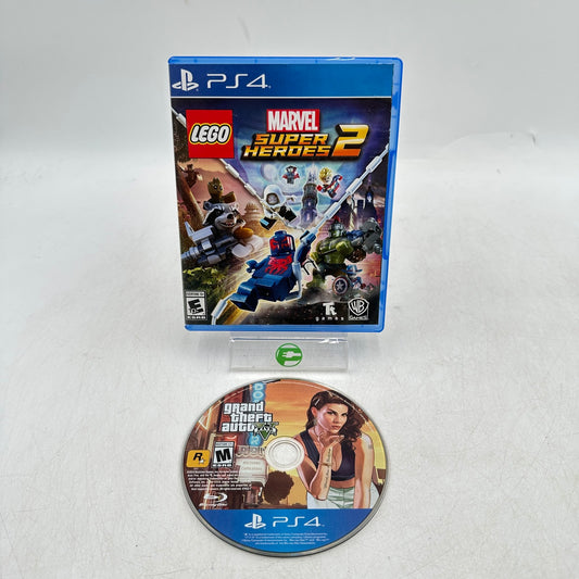 Lot of 2 Sony PlayStation 4 PS4 Games GTA5 Lego Marvel Super Heroes 2