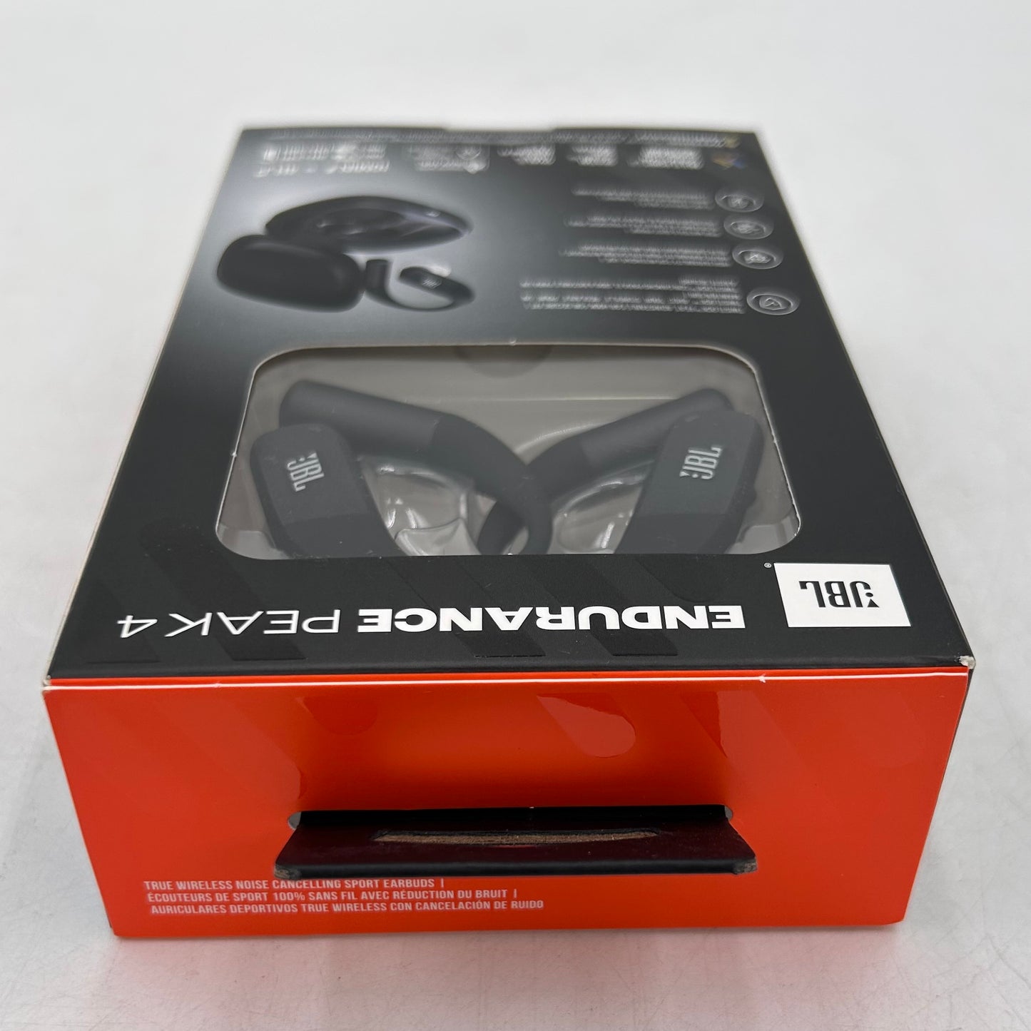 New JBL Endurance Peak 4 Wireless Noise Canceling In-Ear Headphones Black 