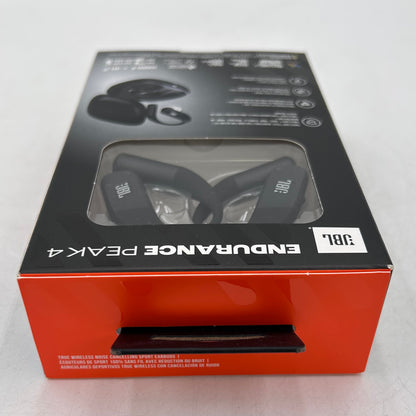 New JBL Endurance Peak 4 Wireless Noise Canceling In-Ear Headphones Black 