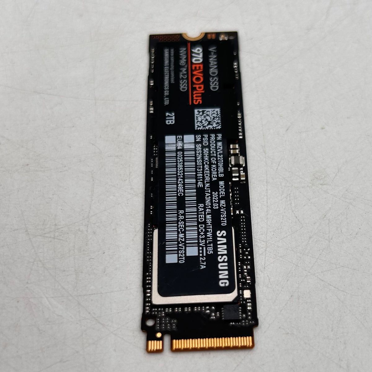 Samsung 2280mm 970 EVO Plus 2TB M.2 NVMe Gen 3.0 x 4 SSD MZ-V7S2T0