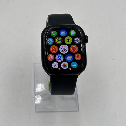 Unlocked Apple Watch Series 10 46MM Black Aluminum Black Sport Band MWY43LW/A