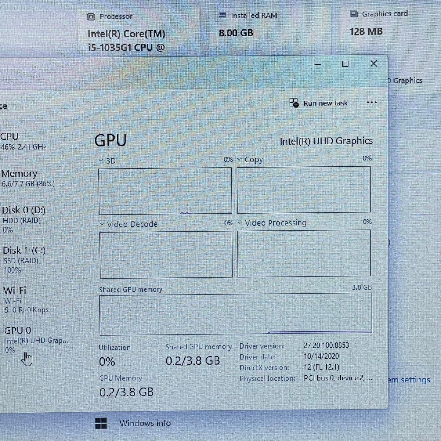 HP 17-by3065st 17.3" i5-1135G7 1.0GHz 8GB RAM 1TB HDD 120GB SSD