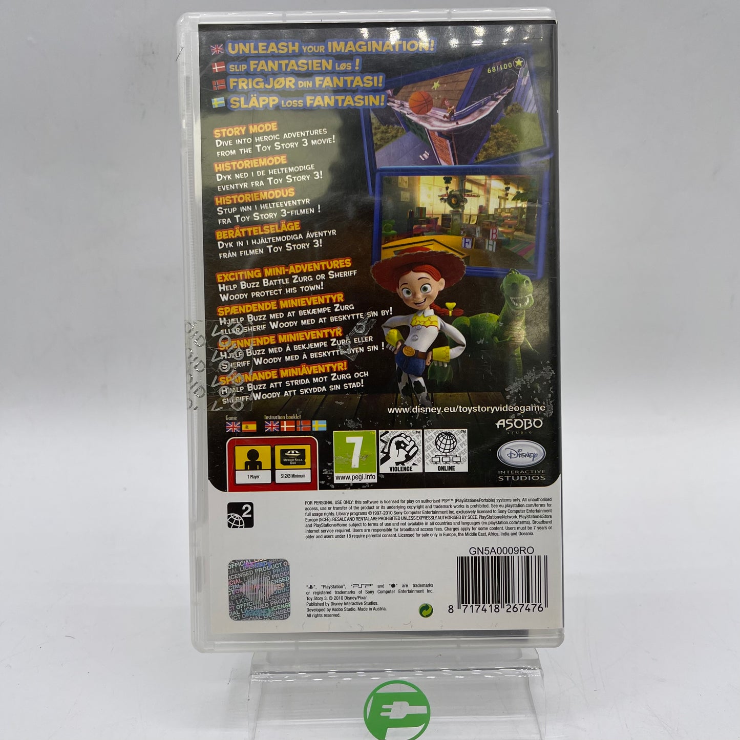 Toy Story 3 (Sony PlayStation Portable PSP, 2010)