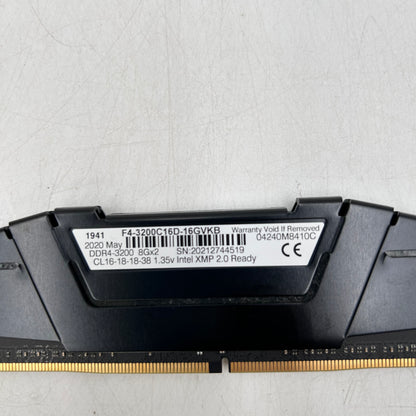 G.Skill Ripjaws V 16GB (2x8GB) RAM DDR4 3200MHz F4-3200C16D-16GVKB