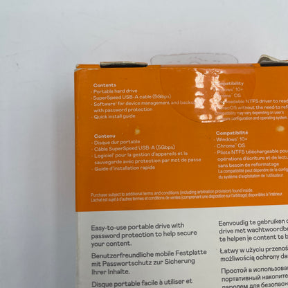 New Western Digital  5TB My Passport Portable HDD