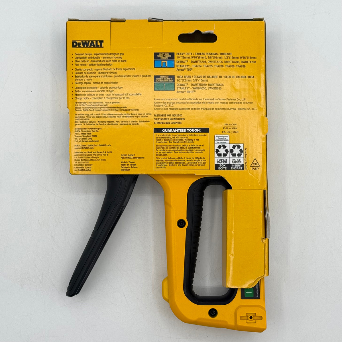 New DeWalt DWHT70350 2-In-1 Multi Tacker