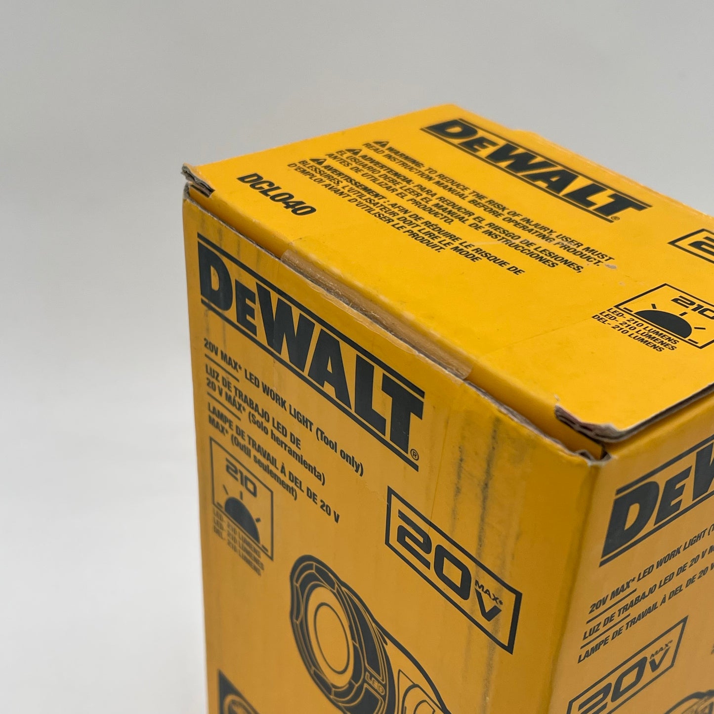 New DeWalt DCL040 20V MAX LED Work Light