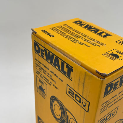 New DeWalt DCL040 20V MAX LED Work Light