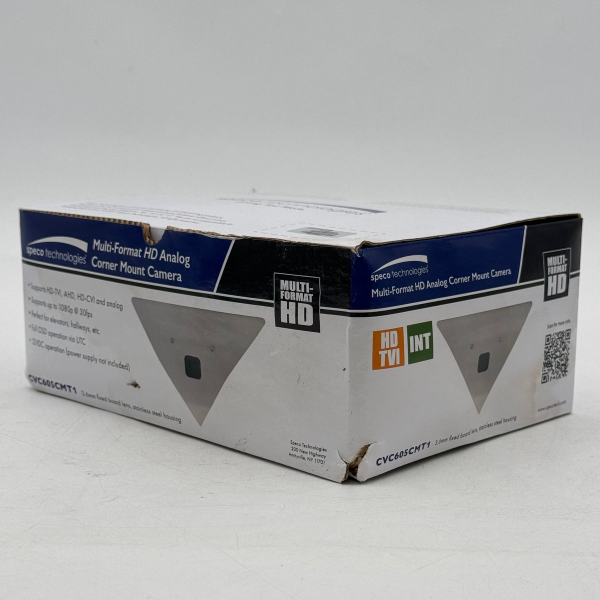 New Speco Technologies Multi-Format HD Analog Corner Mount Camera CVC605CMT1