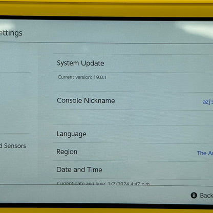 Nintendo Switch Lite Handheld Game Console Only HDH-001 Yellow