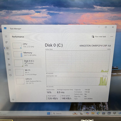 Acer Aspire 3 A315-24P 15.6" Ryzen 3 7320U 2.4GHz 8GB RAM 128GB SSD