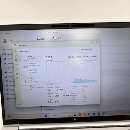 HP EliteBook 840 G10 14" i5-1335U 1.3GHz 16GB RAM 512GB SSD