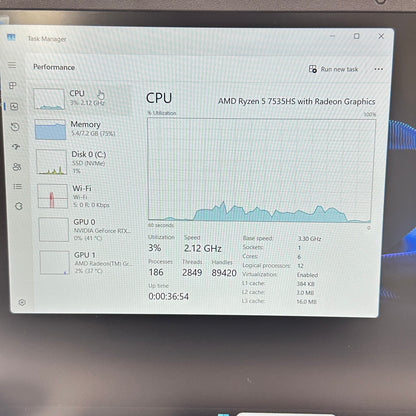 HP Victus 15-FB1013DX 845A2UA 15.6" Ryzen 5 7535HS 8GB RAM 512GB SSD RTX 2050