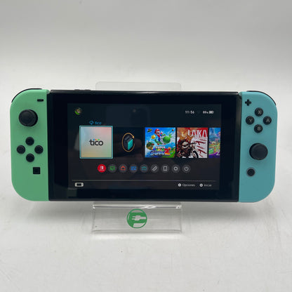 Nintendo Switch v1 Console Gaming System HAC-001 Animal Crossing Edition