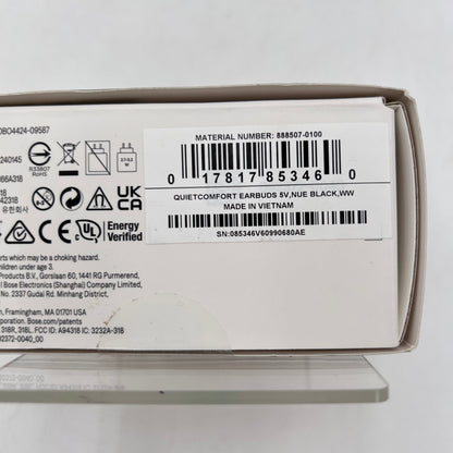New Bose QuietComfort Earbuds In-Ear ANC Bluetooth Earbuds Black 888507-0100