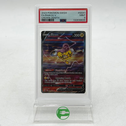 Pokémon TCG Crown Zenith Raikou V GG41/GG70 Holo English PSA 9 Mint
