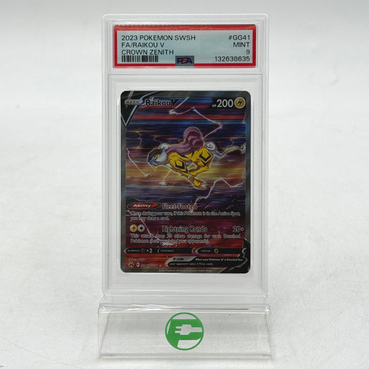 Pokémon TCG Crown Zenith Raikou V GG41/GG70 Holo English PSA 9 Mint