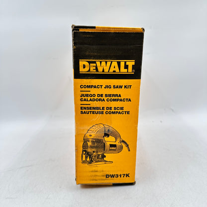 New DeWalt DW317K 120V AC 5.5 Amp Motor Compact Jig Saw Kit