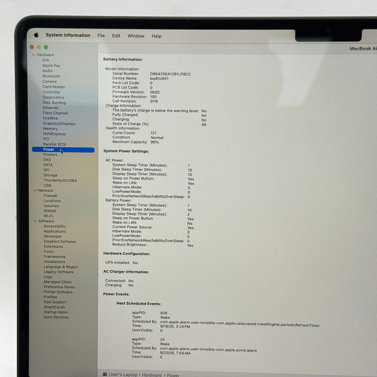 2024 Apple MacBook Air 15" M3 8C GPU 4.0GHz 8GB RAM 256GB SSD A3114