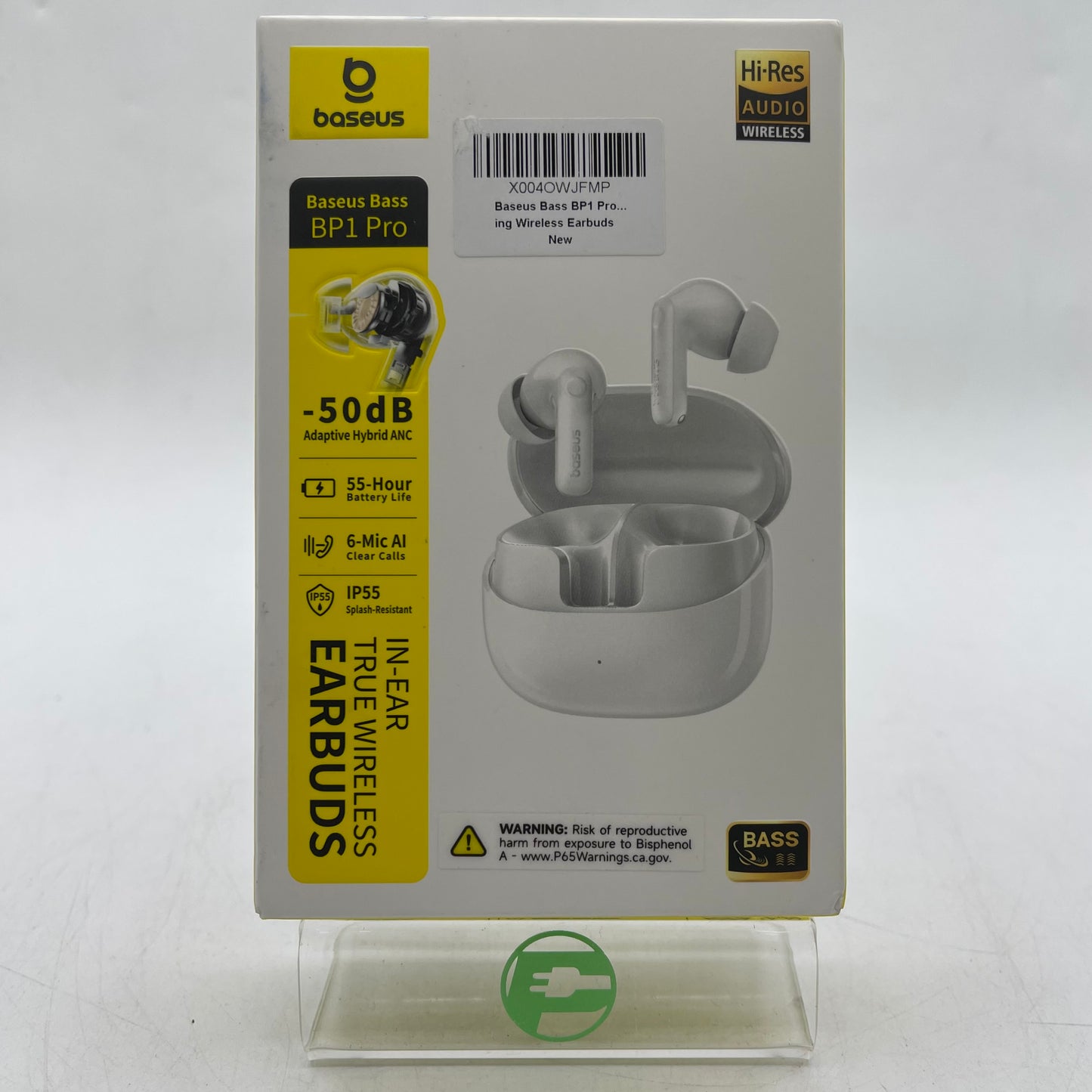 New Baseus BP1 Pro Wireless In-Ear Bluetooth Headphones White PM132