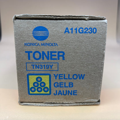 New Konica Minolta TN319Y A11G230 Yellow Toner Cartridge