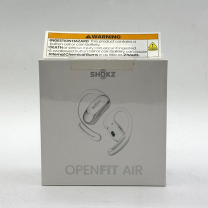 New Shokz OpenFit Air Open Ear True Wireless Earbuds White T511