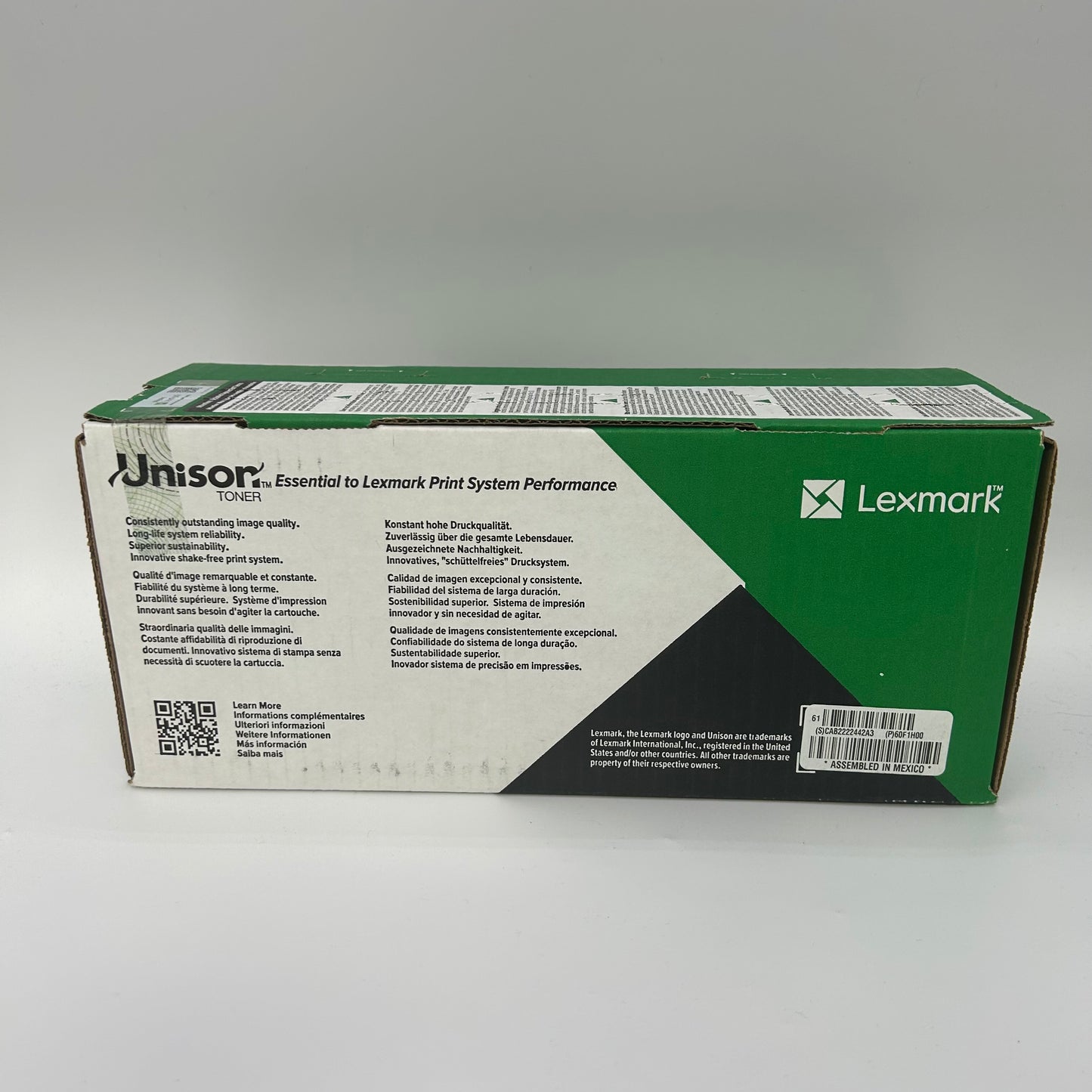 New Lexmark 60F1H00 Toner Cartridge