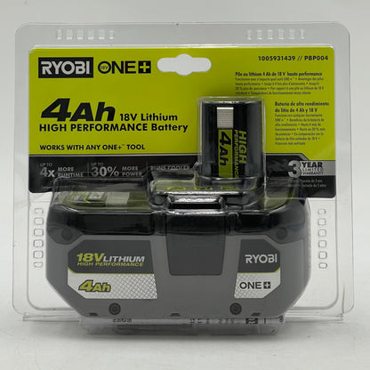 New Ryobi PBP004 18V 4Ah Lithium High Performnace Battery
