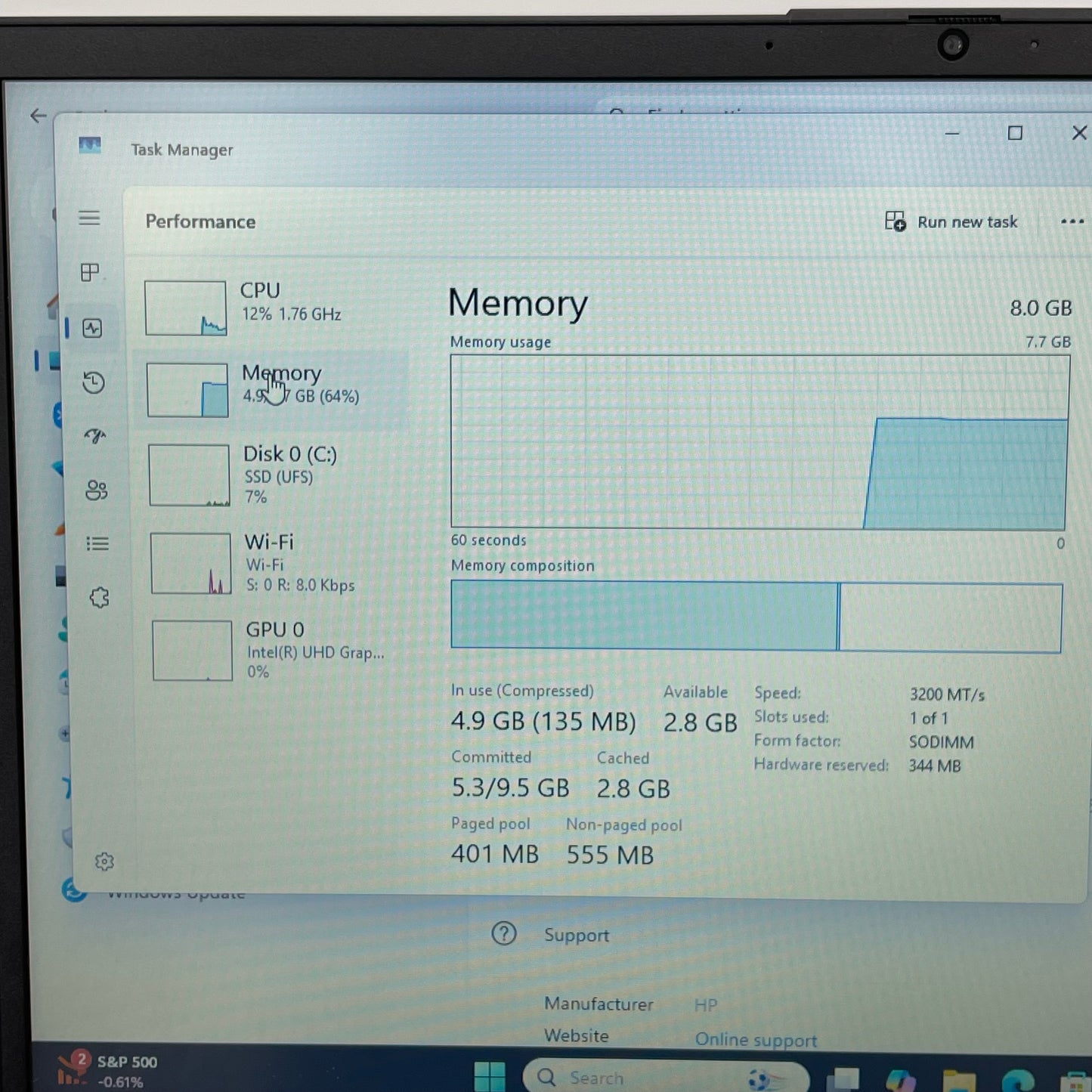 HP Laptop 15-FD0113DX 15.6" i3-N305 1.8GHz 8GB RAM 128GB SSD