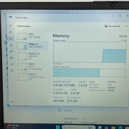 HP Laptop 15-FD0113DX 15.6" i3-N305 1.8GHz 8GB RAM 128GB SSD