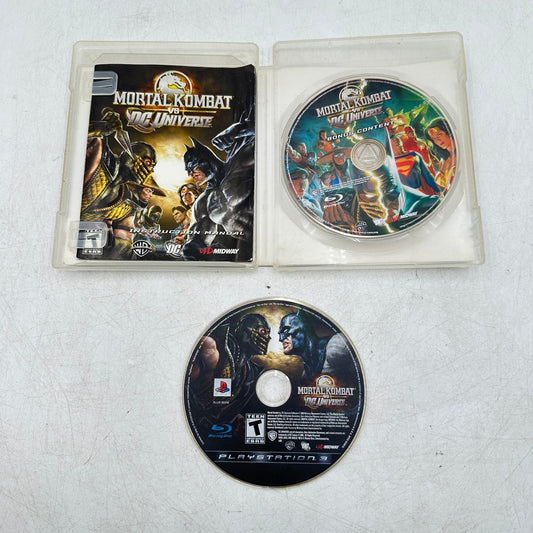 Mortal Kombat vs. DC Universe (Sony PlayStation 3 PS3, 2008) + Bonus BluRay Disc