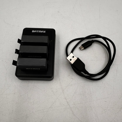 Batmax USB Tripe Charger with Batteries for GoPro Hero4 Black