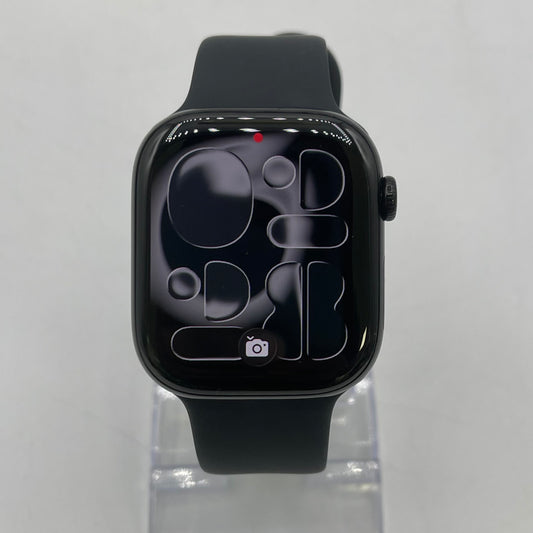 GPS Only Apple Watch Series 11 46MM Space Gray Aluminum Black Sport Band 