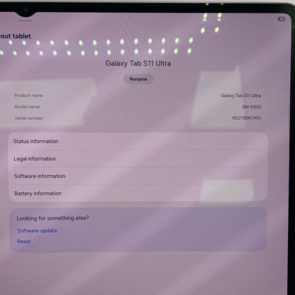 WiFi Only Samsung S11 Ultra 14.6" 256GB Black SM-X930