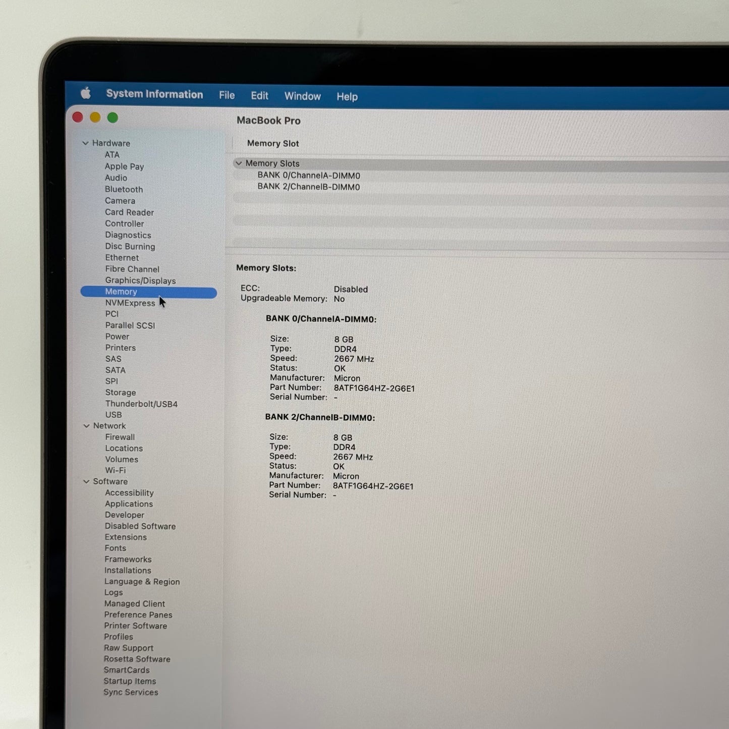 2019 Apple MacBook Pro 16" i9 2.3GHz 16GB RAM 1TB SSD Space Gray A2141